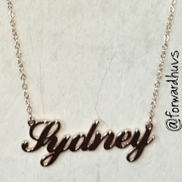 Bundle Sale 3 for $15 | “Sydney” Nameplate Necklace – 18” Chain with Extension - Picture 1 of 8